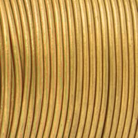 Metallic Gold - HQ Leather Cord 3 mm