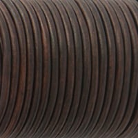 Light Brown 'NATURAL Dyed' - HQ Leather Cord 4 mm