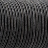 Grau 'Natürlich gefärbt' 4 mm Lederschnur