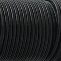 Schwarz 4 mm Lederschnur