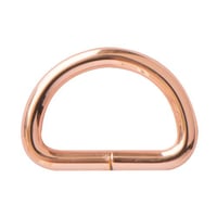 Rose Gold 32 x 5 mm D-Ring