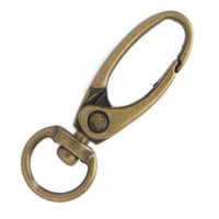 Mousqueton pivotant pour porte-clés 'Antique Laiton' 37 mm