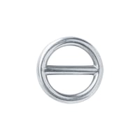 Rundringe mit Steg 'Chrome' 15 x 3 mm