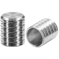 10mm 'Edelstahl' Pro Endkappe mit 8 Gekreuzte Rillen