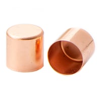 Metal Cord End Cap Rose Gold - 10 | 50 | 100 Pieces
