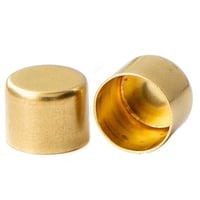 12 mm 'Brass' Métallique Embouts De Cordon