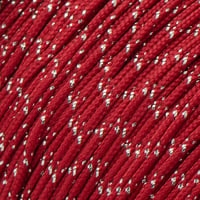 Metallic Imperial Red & Silver Metlon Tracers Paracord Type I