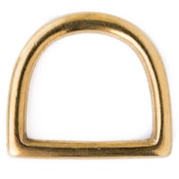 Brass 40 x 6 mm D-ring