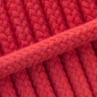 Braided Cotton Rope Red - 6 mm
