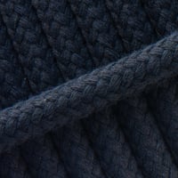 Geflochten Baumwolleseil Dunkel Blau - 6 mm