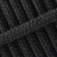 Geflochten Baumwolleseil Schwarz - 6 mm