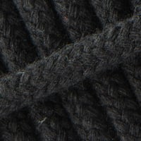 Braided Cotton Rope Black - 10 mm