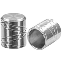 8mm 'Stainless Steel´ Pro End Caps with 4 crossed grooves