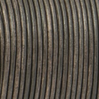 Grey 'NATURAL Dyed' - HQ Leather Cord 3 mm