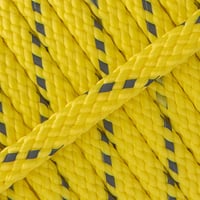 Neon Yellow Reflectable PPM Cord - Ø 8mm. (hollow)