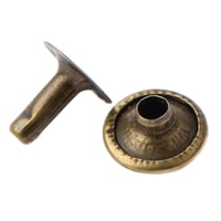 Single Cap Rivet 'Antique Brass' 10 mm