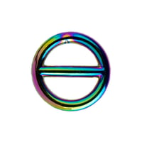 Anneau avec bar Neo-Chrome/JetFuel 20 x 4 mm