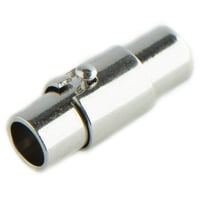 4 mm - Magnetic Screw Clasp - Silver