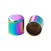 8 mm JetFuel/Neo-Chroom Metal Cord End caps