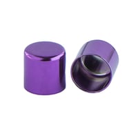 8 mm Purple Metal Cord End caps