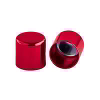 8 mm Red Metal Cord End caps