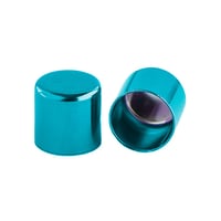 8 mm Turquoise Metal Cord End caps