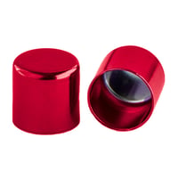 10 mm Red Metal Cord End caps