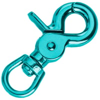 Swivel eye Clip Carabiner Turquoise 60 mm
