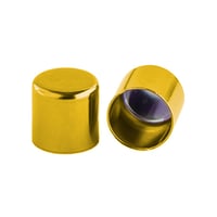 6 mm Yellow Metal Cord End caps