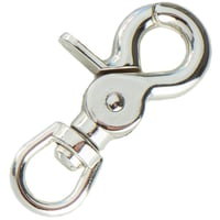 Clip Mousqueton Argent 60 mm