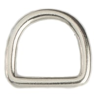 Vernickelt 25 x 5 mm KONG D-Ring