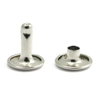 Double Cap Rivet 'Nickel Plated' 13 x 12 mm