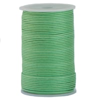 Waxed Cotton Cord - Mint Green - Ø 2 mm