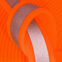 Arancione (OR522) BioThane Riflettente 'BETA' ® 16 mm - 2,5 mm per Metro