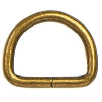 Antique Brass D-ring - 1 | 10 | 50 | 100 Pieces