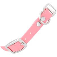 Pastel Pink - 20 mm Biothane Adapter With Rivets