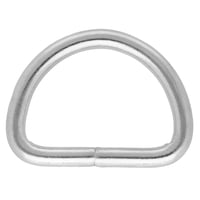 Nickel Plated D-Ring - 1 | 10 | 50 | 100 Pieces