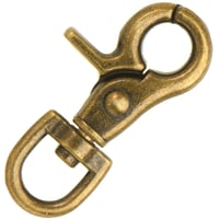 Clip Mousqueton à targette Antique Laiton 62 mm