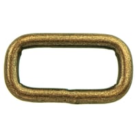 Antique Brass 25 x 4 mm Square Ring