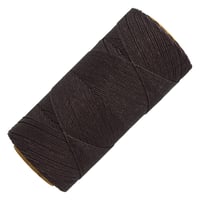 Anthracite #392 - 0,75 mm - Cordon en polyester ciré Linhasita (PE-3)