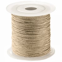 Beige - Round Metallic Jewellery Cord - 1mm