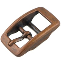 Belt Buckle Double-Barred 'Antique Copper' 25 mm