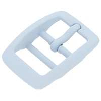 Blue Silicone 20 mm Belt Buckle double-barred