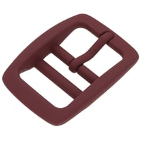 Maroon Silicone 25 mm Belt Buckle double-barred