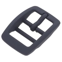 Navy Blue Silicone 20 mm Belt Buckle double-barred