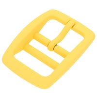 Yellow Silicone 25 mm Belt Buckle double-barred