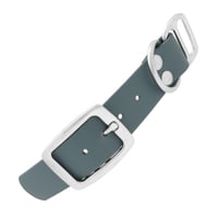 Petrol Blue & Silver - 25 mm Biothane Adapter With Rivets