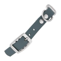 Petrol Blue & Silver - 20 mm Biothane Adapter With Rivets