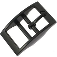 Double-Barred Belt Buckle Black 25 mm