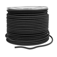 Schwarz - 2,5 mm Gummiseil (100m Rolle)